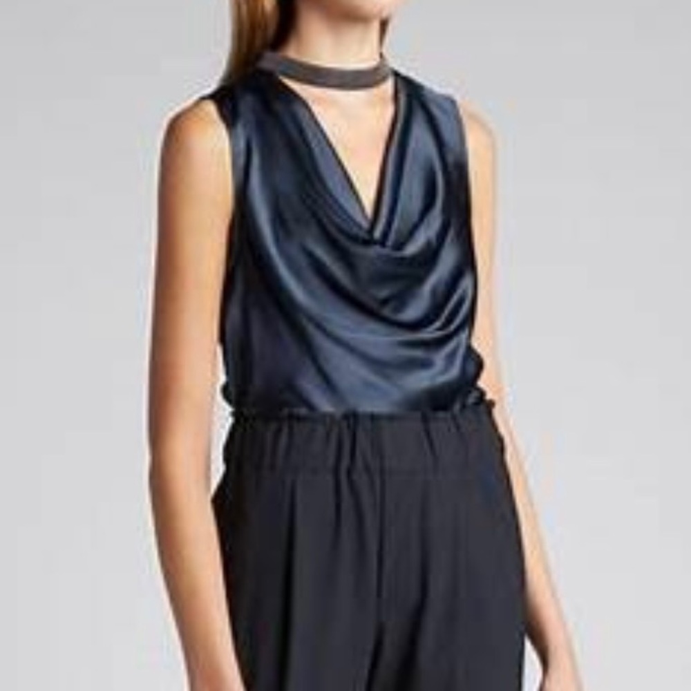 Monili Cowl Neckline Silk
